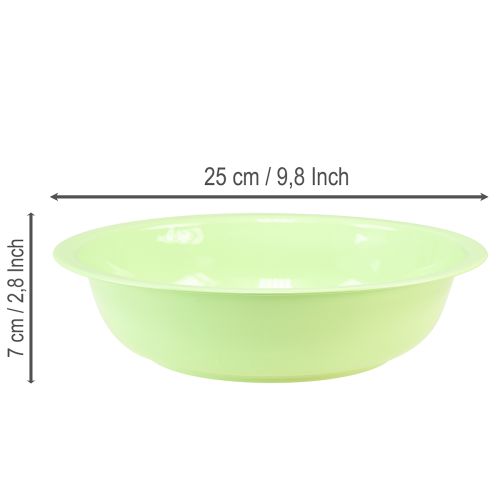 Dekoschale Metall Emaille Optik Schale Grün Limette 25cm | Floristik24.de