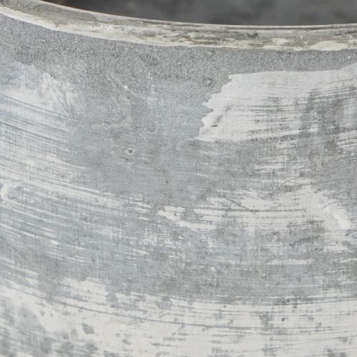Dekoschale Metall Steckschale Oval Grau L22,5/19,5/16cm 3er-Set | Floristik24.de