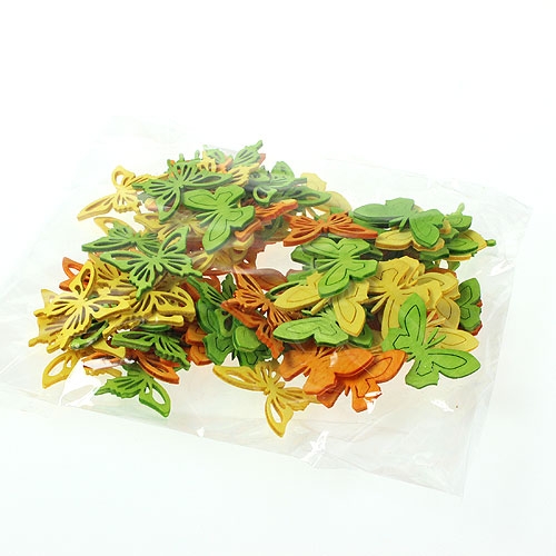 Dekoschmetterlinge bunt 4cm 90St | Floristik24.de
