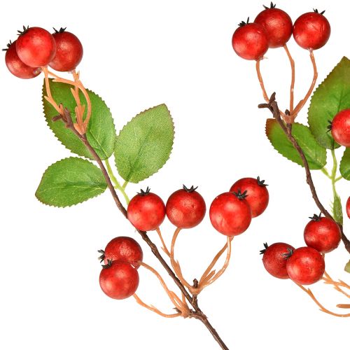 Artikel Dekozweig Rote Beeren Kunstzweig Weihnachten 88cm