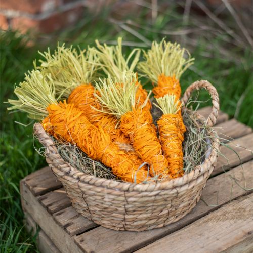 Artikel DIY Box Osterdeko Möhren im Korb Bast Tischdeko Ostern