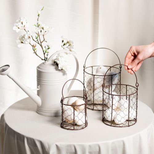 Artikel Drahtkörbe Set ideal für Einsatz in der Deko oder im Garten 25cm 1Set