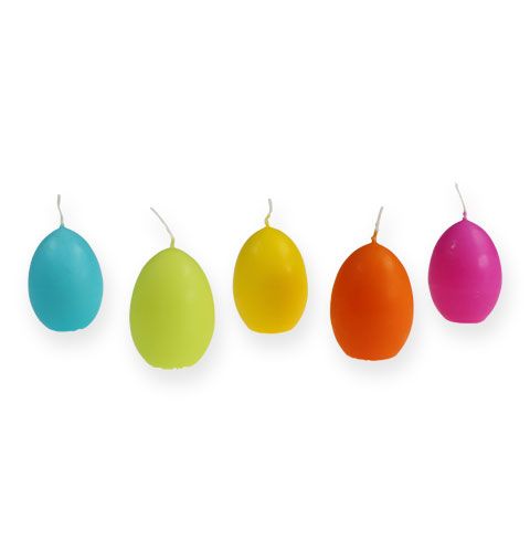 Ostern Eikerzen 6cm mehrfarbig sortiert 12St | Floristik24.de