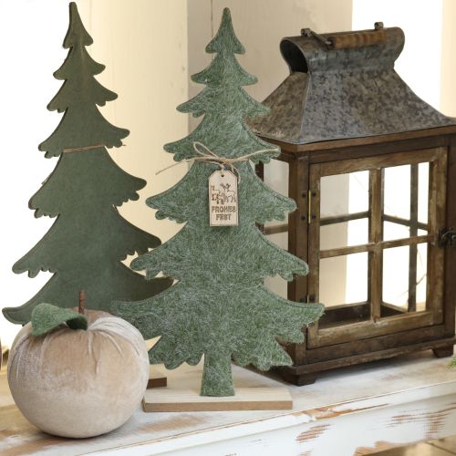Artikel Filz Tannenbaum Deko Anhänger „Frohes Fest“ Grün H42cm