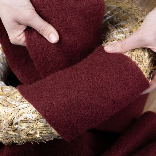 Artikel Filzband Wolle Dunkelrot 15cm x 5m für Deko und Basteln
