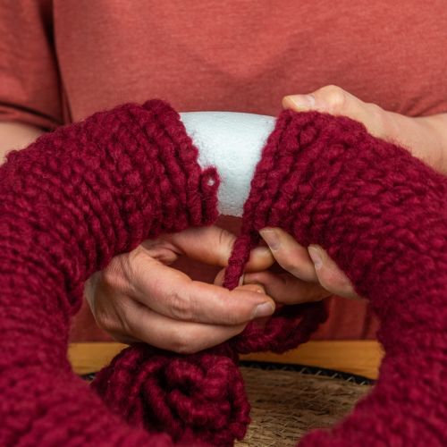 Artikel Filzkordel Flausch Mirabell 25m Dunkelrot