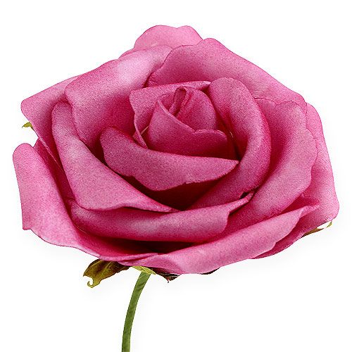 Artikel Foam-Rose Ø 8cm Fuchsia 18St