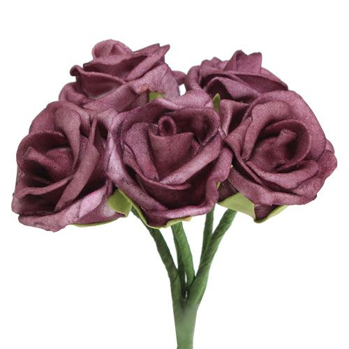 Foam Rose Bordeaux Ø3,5cm 30St