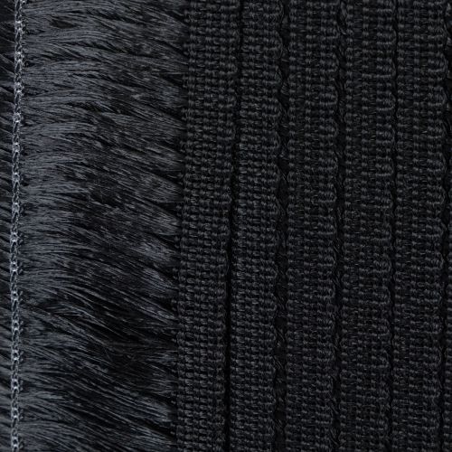 Artikel Fransenband Schwarz 4cm, Kordonettborte, Deko Fransen Lurex 25m