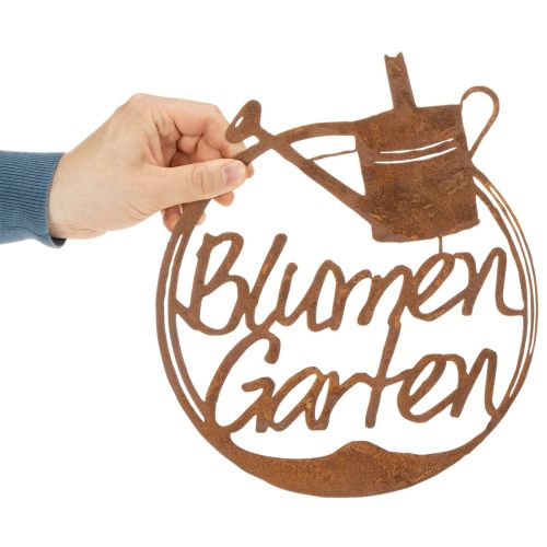 Gartendeko Rost, Schriftzug, Kräuter Blumen Rosen 29,5cm 3 St | Floristik24.de