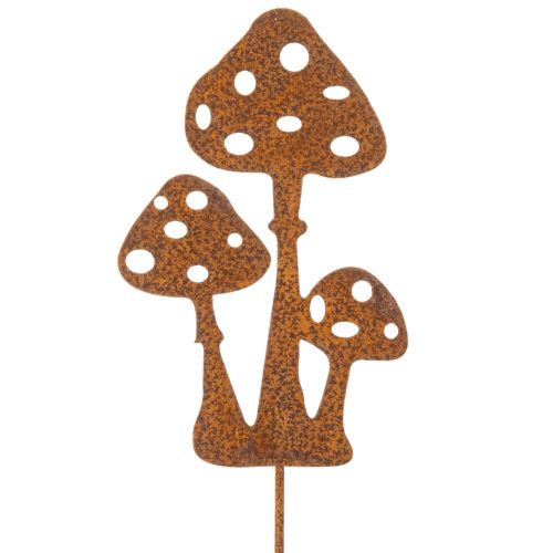 Gartenstecker Edelrost Fliegenpilz Deko Stecker 15cm 6St | Floristik24.de