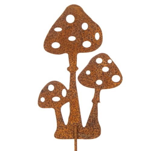 Gartenstecker Edelrost Fliegenpilz Deko Stecker 15cm 6St | Floristik24.de