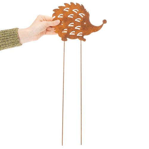 Artikel Gartenstecker Igel Rost Edelrost Deko Beetstecker 20cm