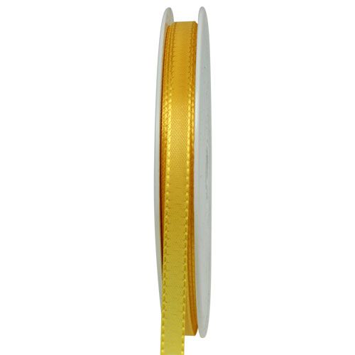 Floristik24 Geschenk- und Dekorationsband 10mm x 50m Gelb