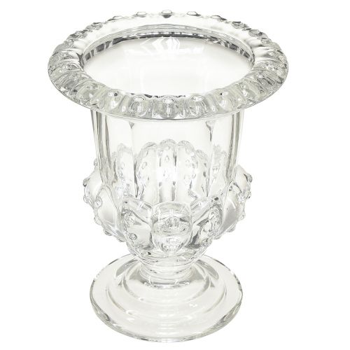 Artikel Vintage Glasvase im Pokal-Design – Klar, 16x20 cm – Elegante Tischdekoration