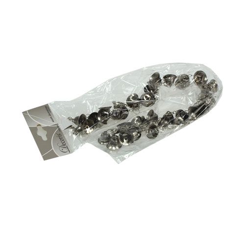 Floristik24 Glöckchen Kette Silber 1m