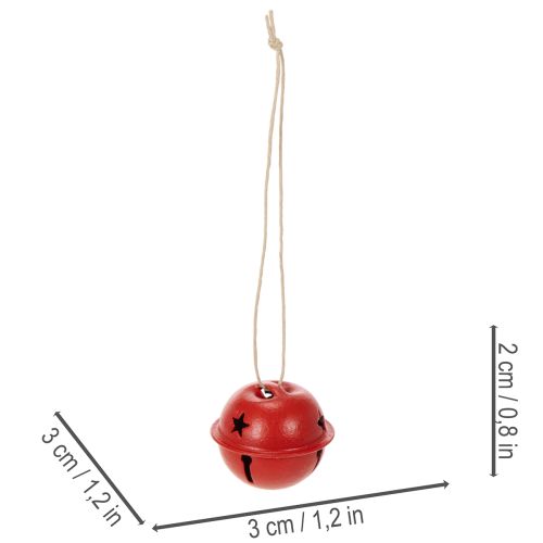 Glöckchen Deko Anhänger Sternen Motiv 3cm 9St | Floristik24.de