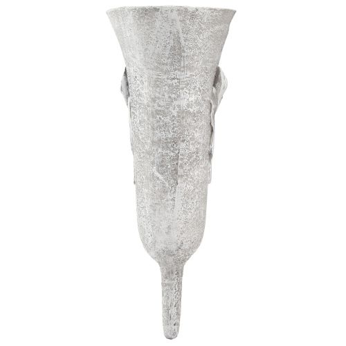 Grabvase Grau Vase zum Stecken mit Calla Motiv H32,5cm | Floristik24.de