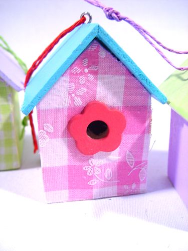 Vogelhäuser zum Hängen 9cm 6St. sort | Floristik24.de