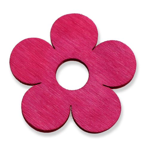 Holzblumen Ø4cm Pink 72 St | Floristik24.de