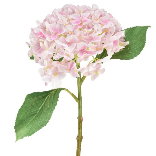 Floristik24 Hortensie künstlich Hellrosa Kunstblume Rosa Ø15,5cm 45cm