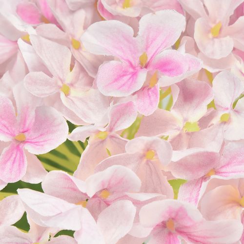 Floristik24 Hortensie künstlich Hellrosa Kunstblume Rosa Ø15,5cm 45cm