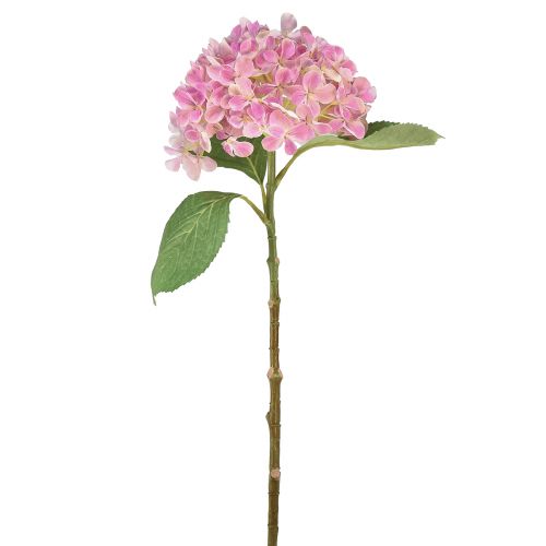 Floristik24 Hortensie künstlich Rosa Kunstblume Rosa Ø15,5cm 45cm