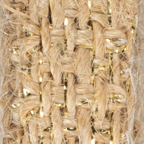 Juteband Rustikales Dekoband Jute Natur Gold 12mm 10m | Floristik24.de