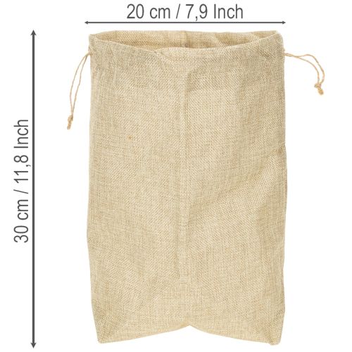 Jutetasche 20×10cm H30cm Geschenktüte | Floristik24.de