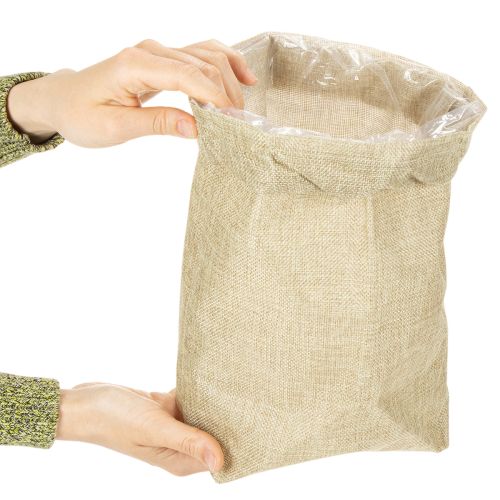 Jutetasche 20×10cm H30cm Geschenktüte | Floristik24.de