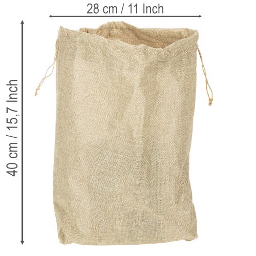 Jutetasche 28×10cm H40cm | Floristik24.de