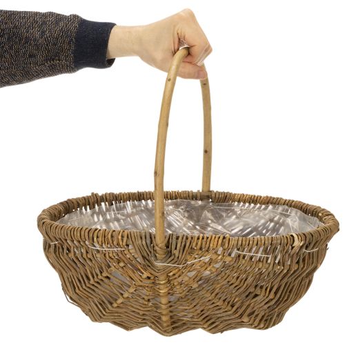 Kartoffelkorb 43/33/23cm mit Folie Natur Set von 3St | Floristik24.de