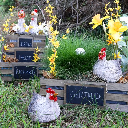 Floristik24 Keramik Deko Huhn Witzige Osterdeko Figur 16×12×12cm