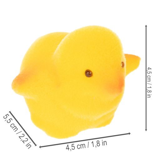 Artikel Kleine Osterküken Gelb Orange Beflockt H4,5cm 18 St