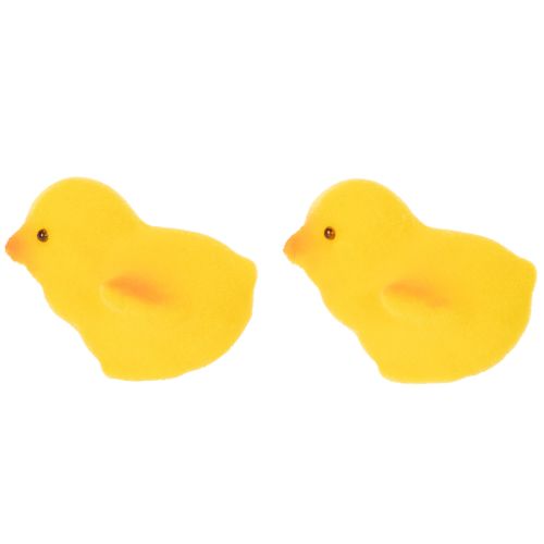 Artikel Kleine Osterküken Gelb Orange Beflockt H4,5cm 18 St