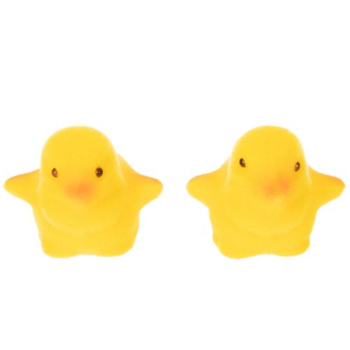 Artikel Kleine Osterküken Gelb Orange Beflockt H4,5cm 18 St
