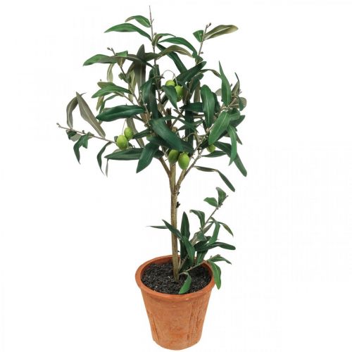 Floristik24 Künstlicher Olivenbaum im Topf Kunstpflanze Olive H63,5cm