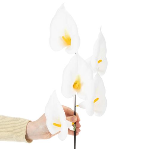 Kunstblume Calla mit gelbem