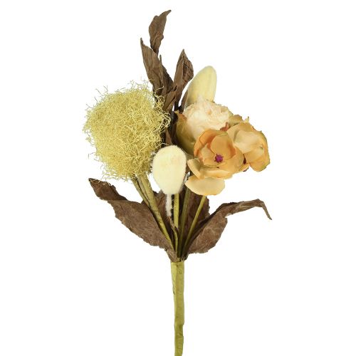 Artikel Kunstblumenstrauß Rose Hortensie Dry Look Vintage Deko 38cm