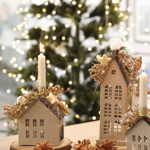 Kunstpflanzen Flachs künstlich Gold Adventsdeko 54cm 4 St | Floristik24.de