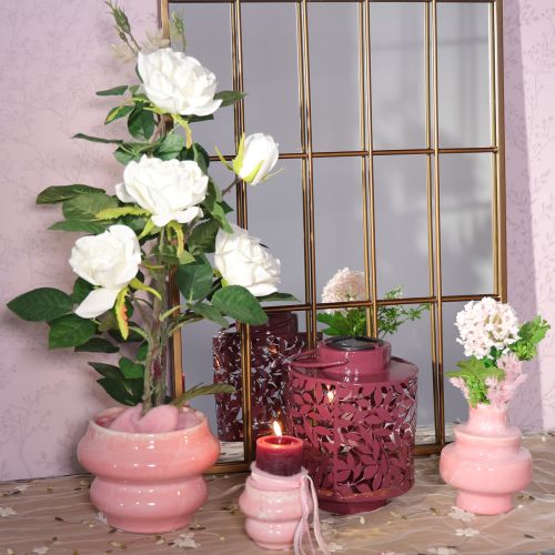 Artikel Laterne Blattmotiv Solarbetrieben für stimmungsvolle Außenbereichsbeleuchtung 25cm