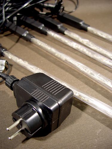 Floristik24 LED Schneeflockenlicht Lichterkette Weihnachten Weiß 5m