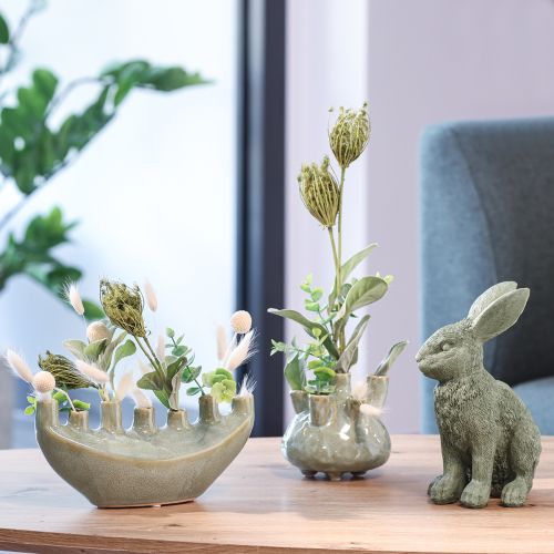 Artikel Maritime Deko Vase Korallen Design Hellgrün Ø14,5cm H14cm