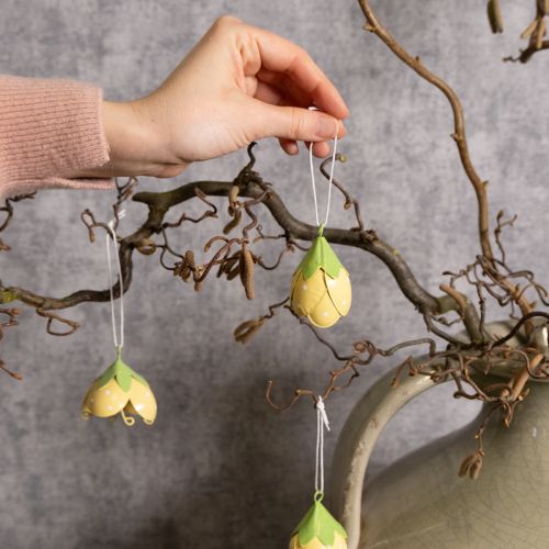 Artikel Metall Blüte zum Hängen für romantische Dekoration im Innen und Außenbereich 6cm 6St