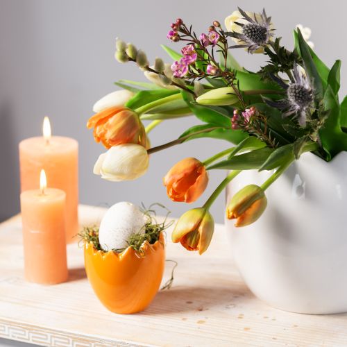 Artikel Mini Blumentopf Osterei Bunte Eier Vasen Pastell 8,5cm 4 St