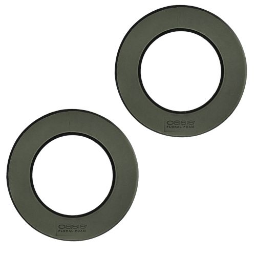 Artikel Steckschaum Kranz Ring Schwarz Ø30cm 2 St