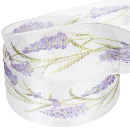 Artikel Organzaband Chiffonband Dekoband Lavendel 40mm 20m