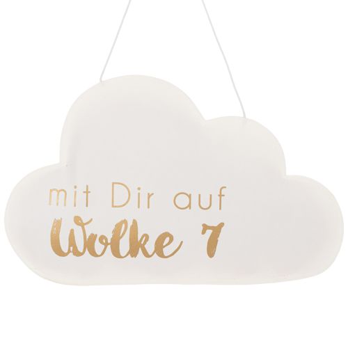 Papierdeko „Wolke 7“ zum Hängen 35cm x 22cm 2St