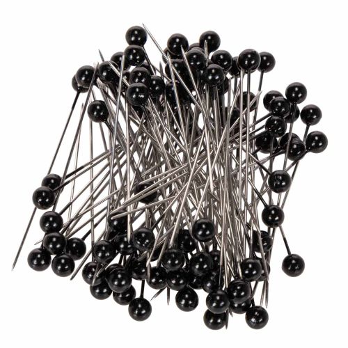 Perlkopfnadeln Ø6mm 65mm Schwarz