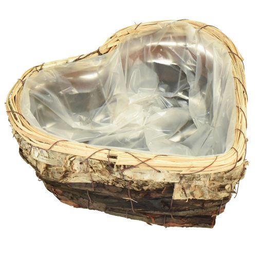 Artikel Pflanzherz Holz Pflanzschale 3-farbig 30/26/20,5cm 3er-Set